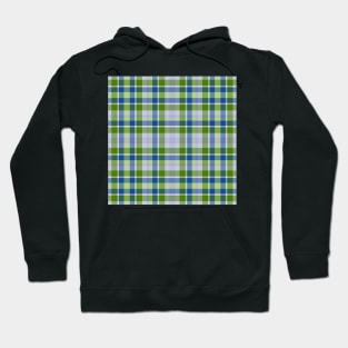 Plaid Green-Blue Hoodie